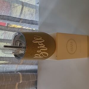 Brand New Gold Glitter Bride Cup
